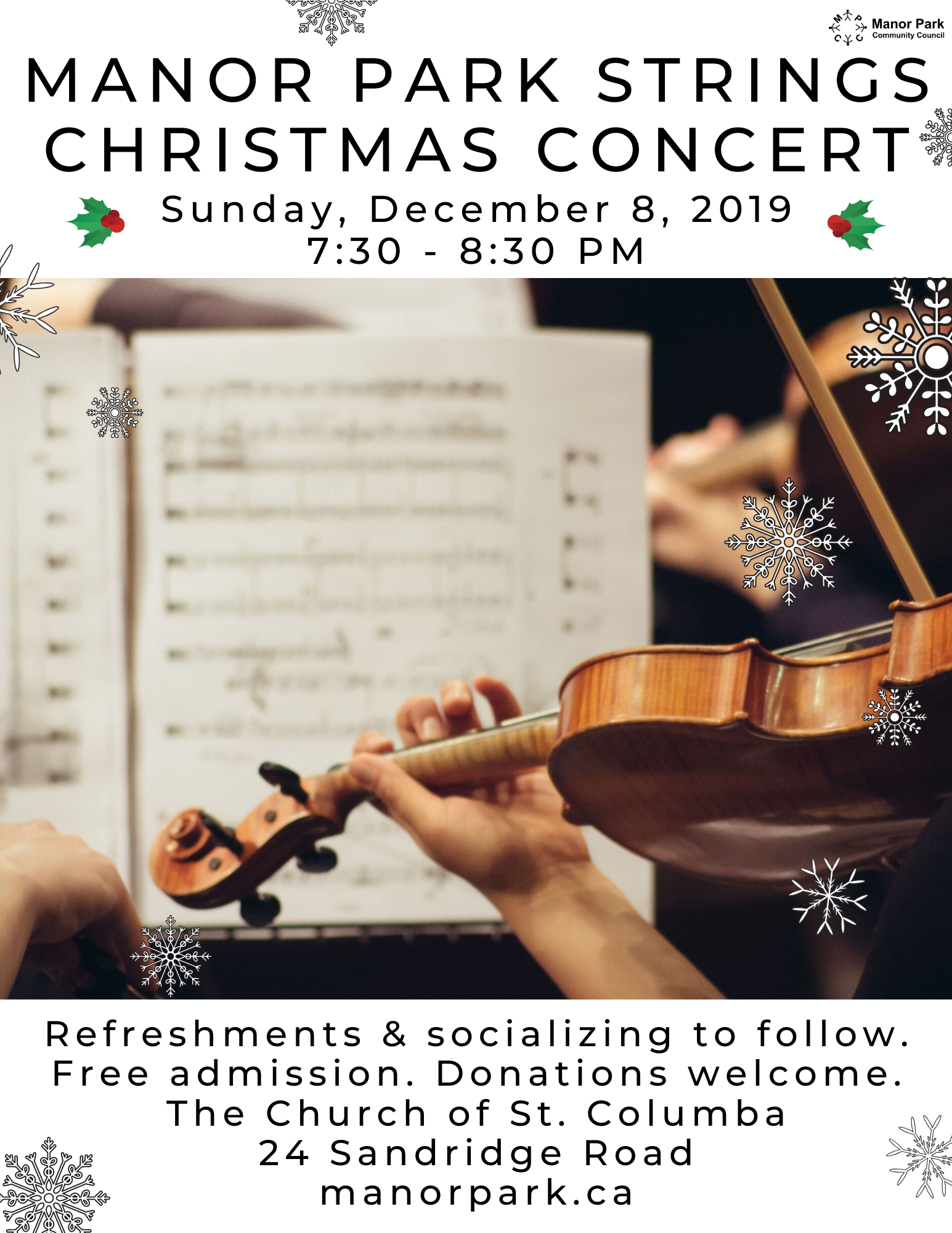 Manor Park Strings Christmas Concert